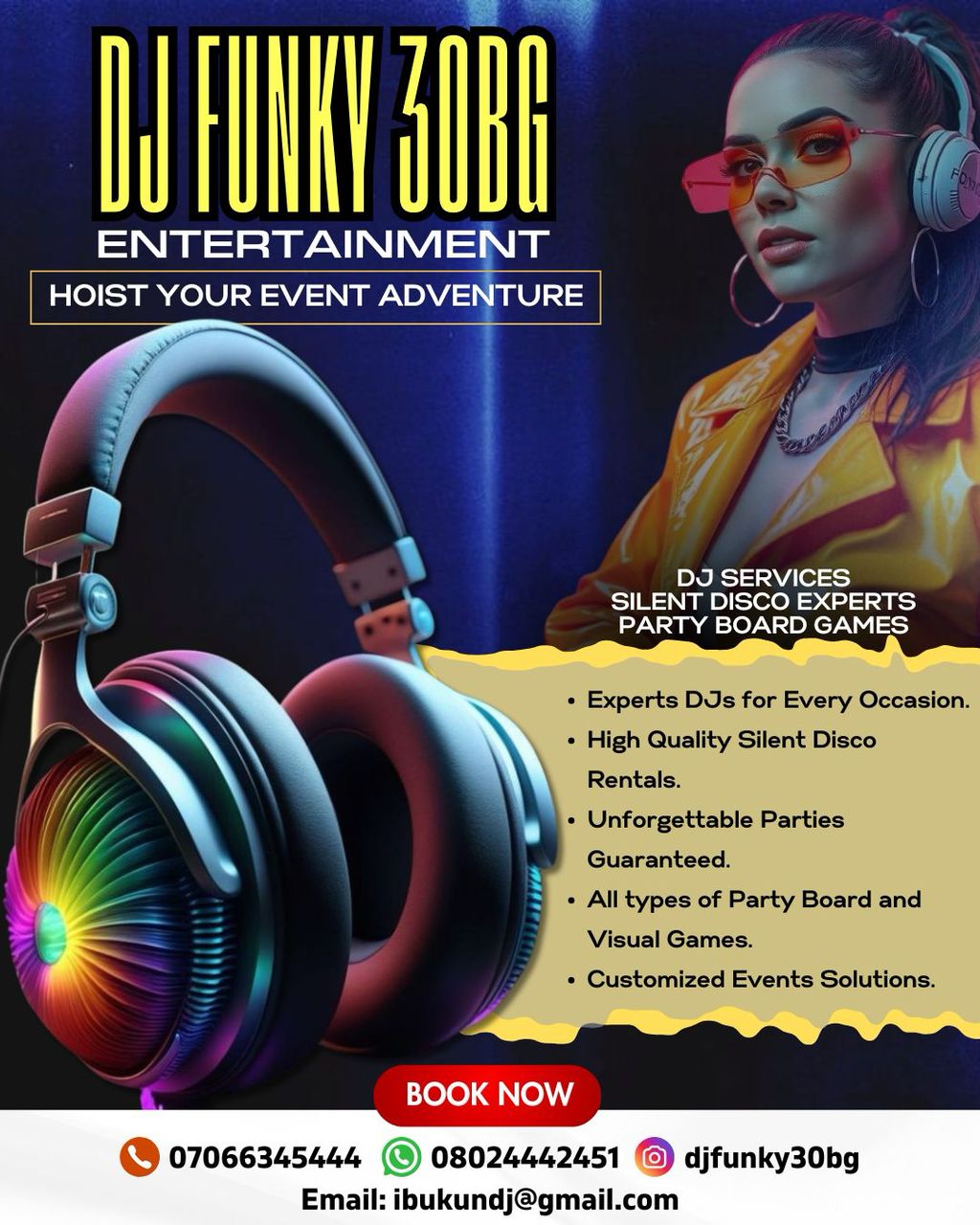 Silent disco headset rent in Lagos-20